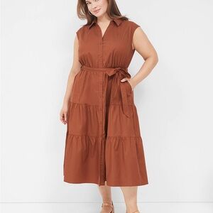 Lane Bryant Terracotta Midi Dress